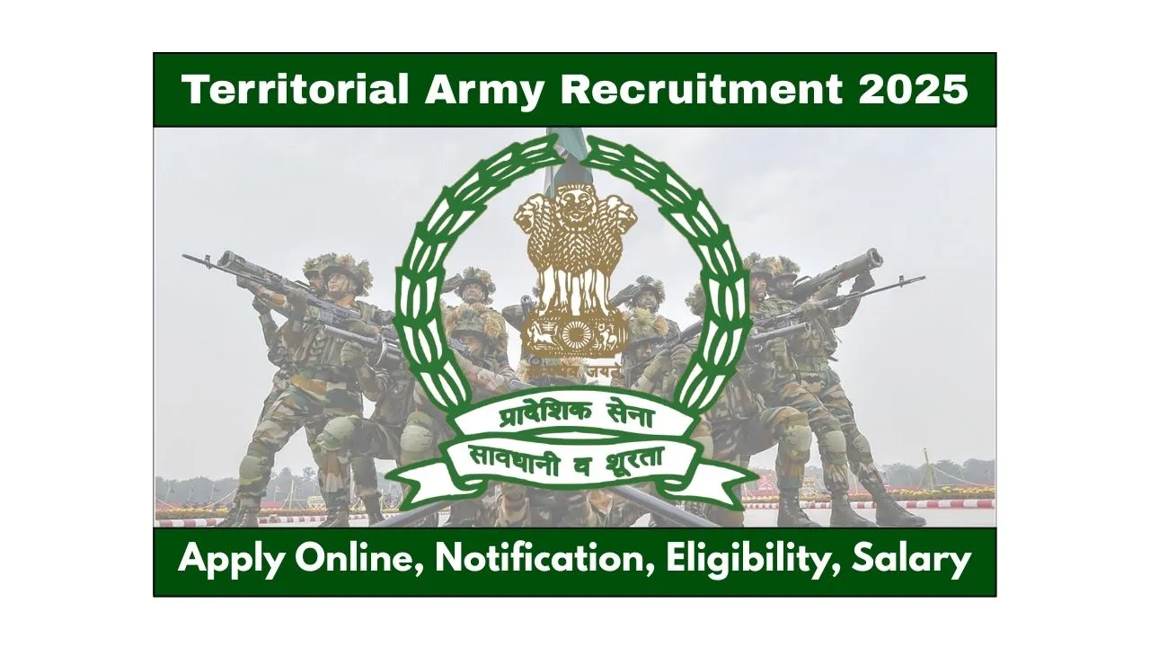 Territorial Army Recruitment 2025