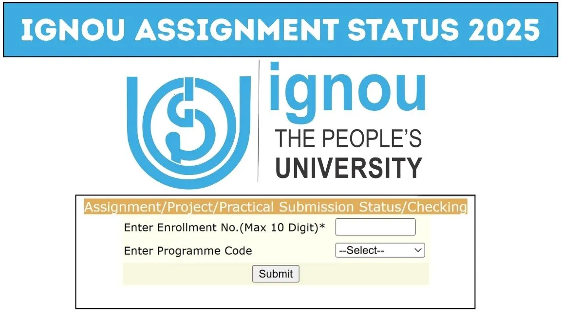 IGNOU Assignment Status 2025